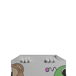 Toonies giphyupload alien goofy mischievous Sticker