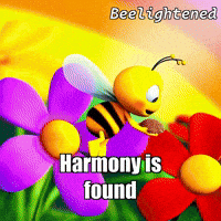 Rainbow Flower GIF by Beelightened