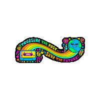 Rainbow Vintage Sticker by Ephemera