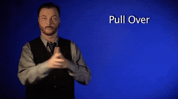 pull over sign language GIF by Sign with Robert