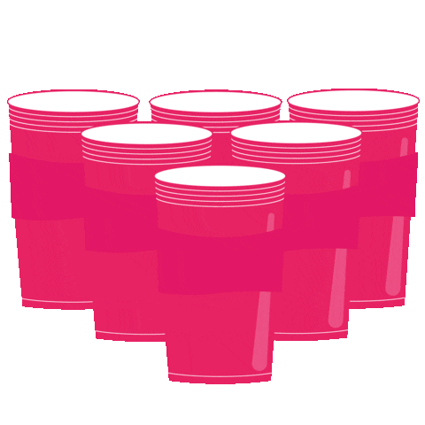 Traveling Beer Pong Sticker by Hostelworld