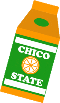 Orange Juice College Sticker by Chico State