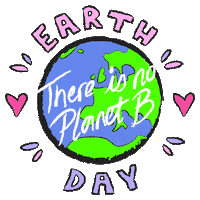 Flashing No Planet B Sticker by Tolmeia Gregory