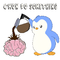 Supporting Monday Morning Sticker by Pudgy Penguins
