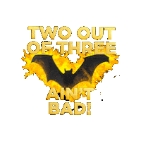 BatOutOfHellMusical meatloaf bat out of hell two out of three aint bad Sticker