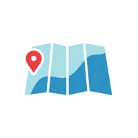 Map Cardinals Sticker by North Central College