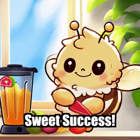 Sweet Success Recipe GIF by Beelightened