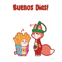 Good Morning Buenos Dias Sticker by SoyandMochi