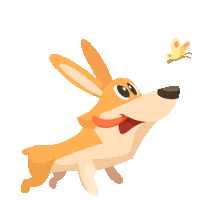 Dog Jumping Sticker by Editions Jocatop