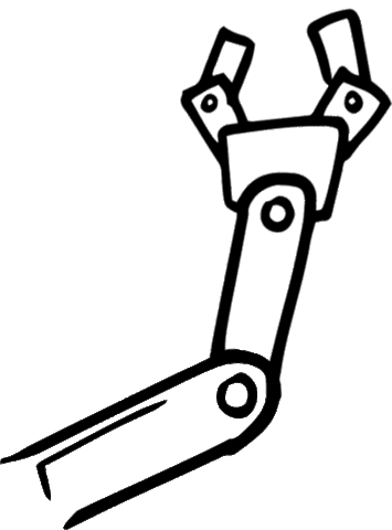 Robotarm Sticker by Thomas More-hogeschool