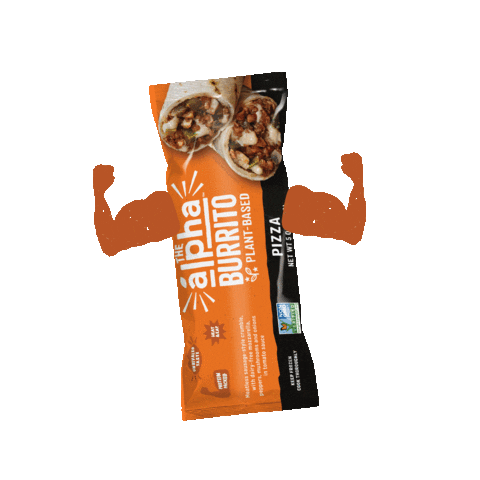 alphafoods giphyupload pizza vegan alpha Sticker