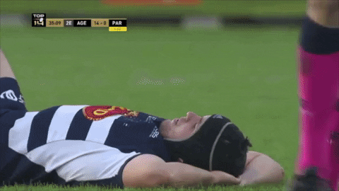 Agen_Rugby giphygifmaker wake up martinez top14 GIF