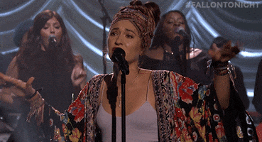 happy lauren daigle GIF by The Tonight Show Starring Jimmy Fallon