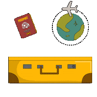 Traveling Spring Break Sticker by Pudgy Penguins