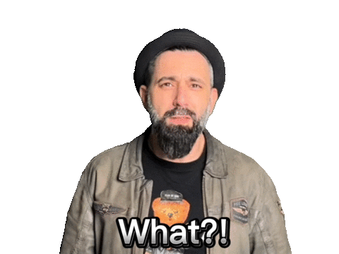 oneidea giphyupload reaction what confused Sticker