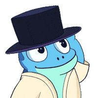 Acknowledge Top Hat Sticker by Croakey