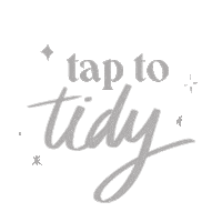 yourtidyhalf tap tidy yth tap to tidy Sticker