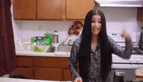 giphyupload vogue cardi b thats me 73 questions GIF