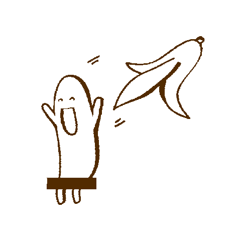 hafervoll giphygifmaker banana naked banane Sticker