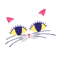 Cat Kitty Sticker by Marcela Illustrates