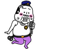 タンクトップ警察 Sticker
