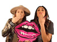 Andrea Lopez Kiss Sticker by Hey Frase Podcast