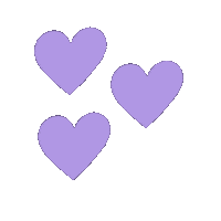 misskimmyskreations love heart hearts three hearts Sticker
