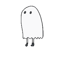 Ghost Waving Sticker