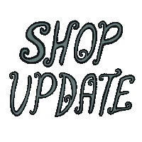 Shop Lettering Sticker