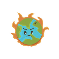 Angry Earth Sticker by Belantara Foundation