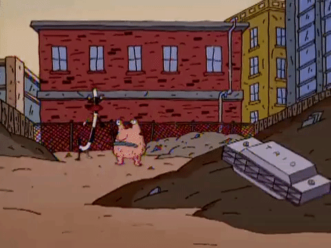 nickrewind giphydvr nicksplat aaahh real monsters giphyarm037 GIF