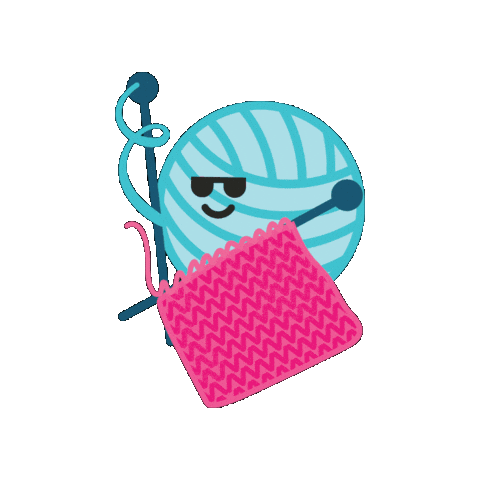 Yarn Knit Sticker by Hobbii