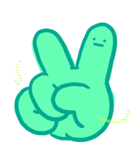 Peace Yukislimez Sticker by Smol Bucket