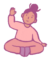 Girl Hello Sticker