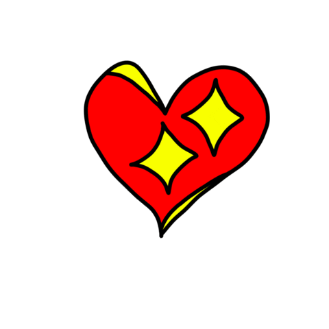 Corazon Ilustracion Digital Sticker