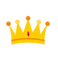 YoungMindsUK yellow queen king crown Sticker