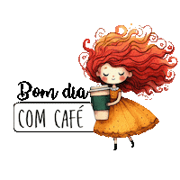 aduanstudio cafe bomdia redhair aduanstudio Sticker