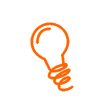 TheissenMedienGruppe white light orange lightbulb Sticker