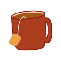 britticreative fall tea autumn mug Sticker