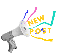 meantimemedia new post newpost megaphone Sticker