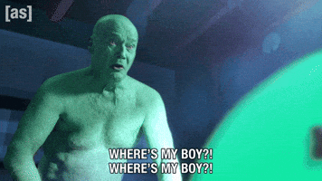 Yelling Green Man GIF by Adult Swim