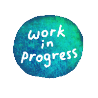 Work In Progress Art Sticker