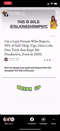 GIF by Laura Belgray Talking Shrimp