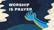 CentralAZ blue stars hands church GIF