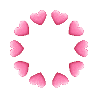 ritagifseadesivos rosa coracao circulo rita gifs e adesivos Sticker