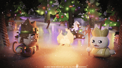 Christmas Snow GIF by Meta Meow