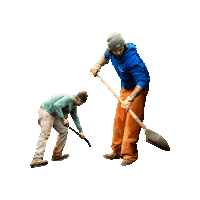 Digging Chris Burns Sticker by JC Property Professionals