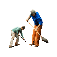 Digging Chris Burns Sticker by JC Property Professionals