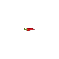 Chili Pepper Eating Sticker by Frouke van Overveld