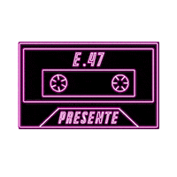 e47Records music cassette e47 e47présente Sticker